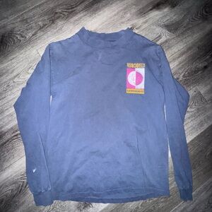 Umbro Blue Shirt with Pink and Yellow Graphic